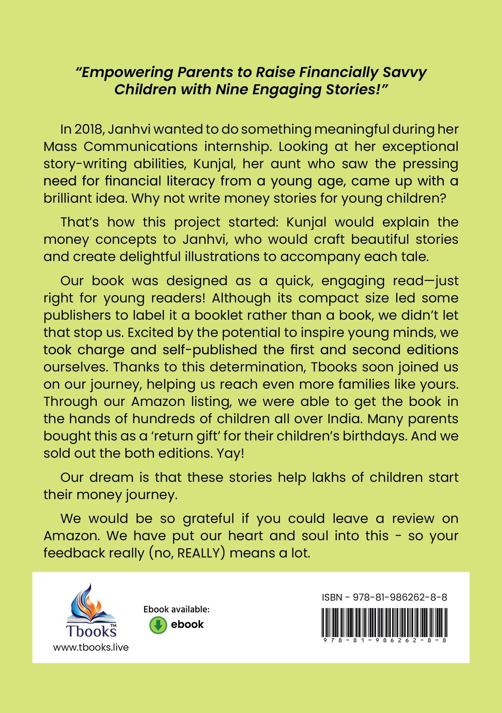 Money Masters- Stories To Make Kids Money Smart By Janhvi Langde & Kunjal Shah